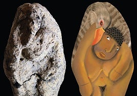 La mujer cortejada por un ganso hace 12.000 años