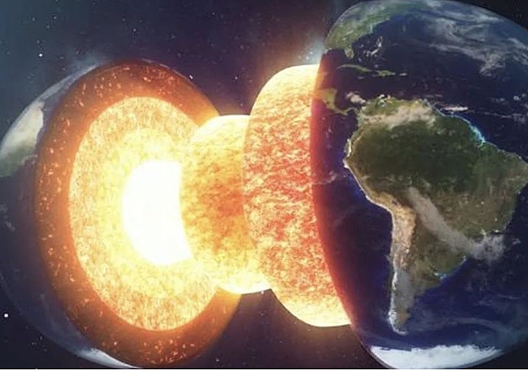 Una extraña estructura de capas oculta en el núcleo de la Tierra