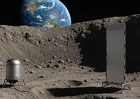 Imagem Secundária 1 – As imagens mostram diferentes abordagens de módulos nucleares que poderiam ser instalados na superfície da Lua.