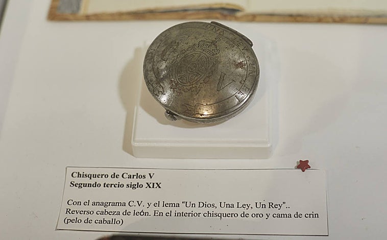 Imagen - Un chisquero de plata y pelo de caballo que perteneció a Carlos V