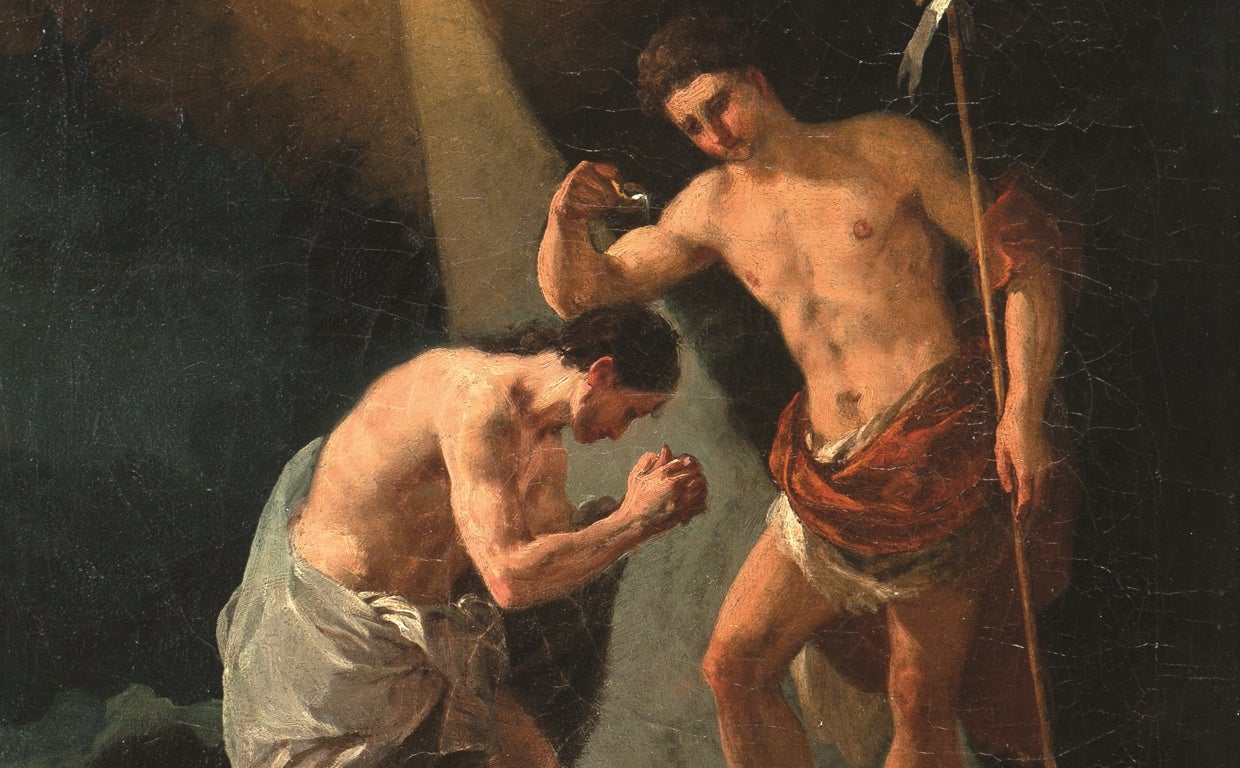 'Bautismo de Cristo', de Goya. Detalle