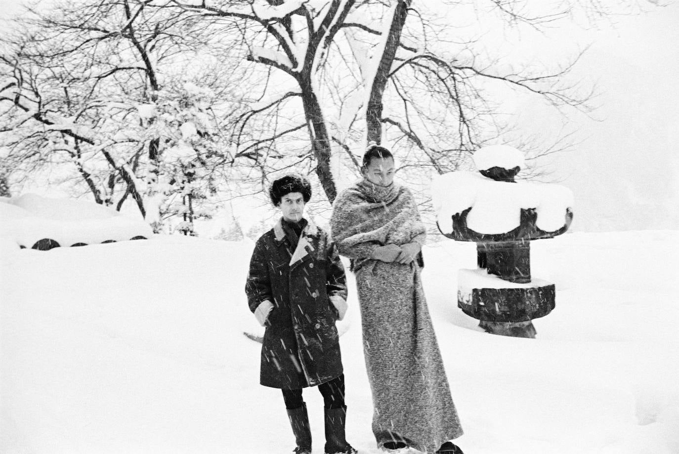 Richard Avedon y el luchador de sumo en Hokkaido 