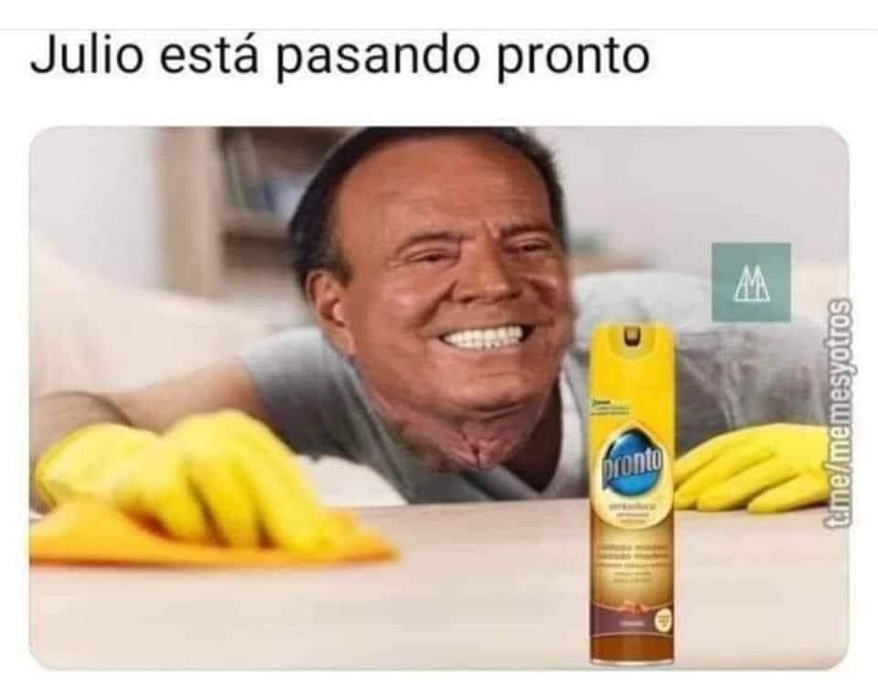 Julio está pasando pronto 