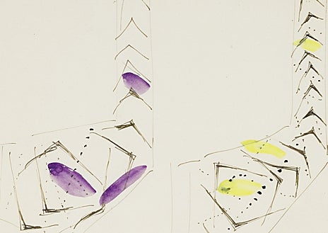 Imagen secundaria 1 - Arriba, obra de Julius Koller en 1MiraMadrid. Sobre estas líneas, las propuestas de Helga de Alvear (Lucio Fontana) y Elvira González (A. Schlosser) 