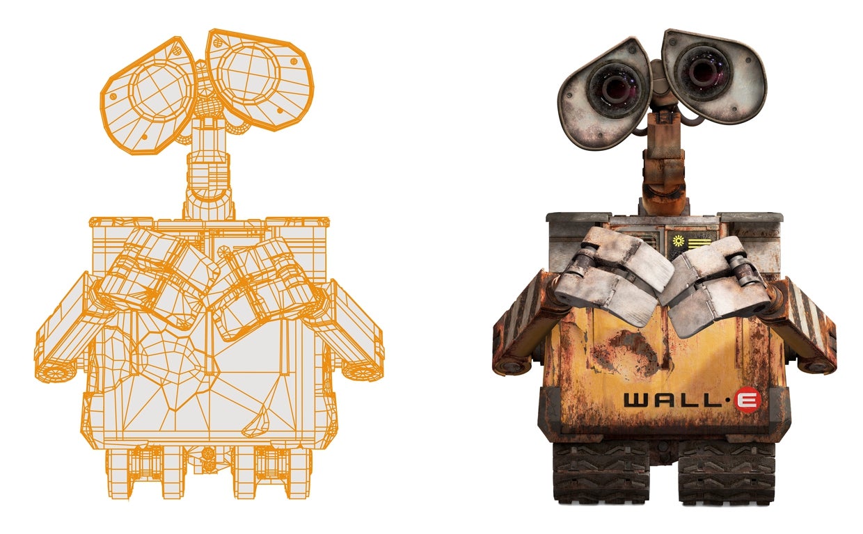 Un boceto del protagonista de 'Wall-E'