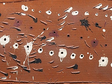 Una de las obras de Lucio Fontana en Helga de Alvear