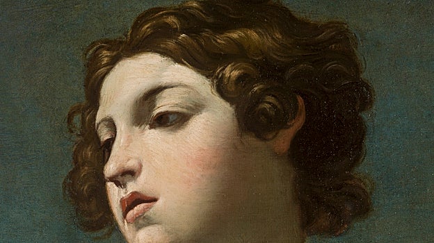 Imagen después - A la izquierda, detalle de la cabeza de Hipómenes antes de su restauración. A la derecha, ya restaurada, ha salido a la luz la cabellera castaña y rizada del joven, que no se apreciaba antes debido a los barnices opacos