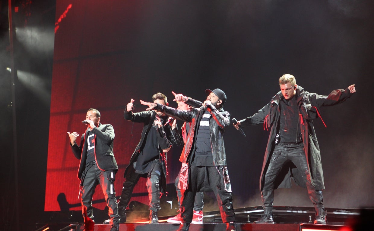 Imagen de archivo de uno de los conciertos de los Backstreet Boys