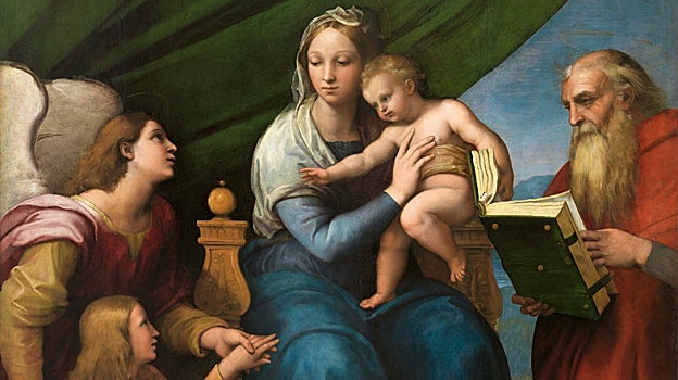 Rafael. 'La Virgen del pez', 1512-1513. Detalle