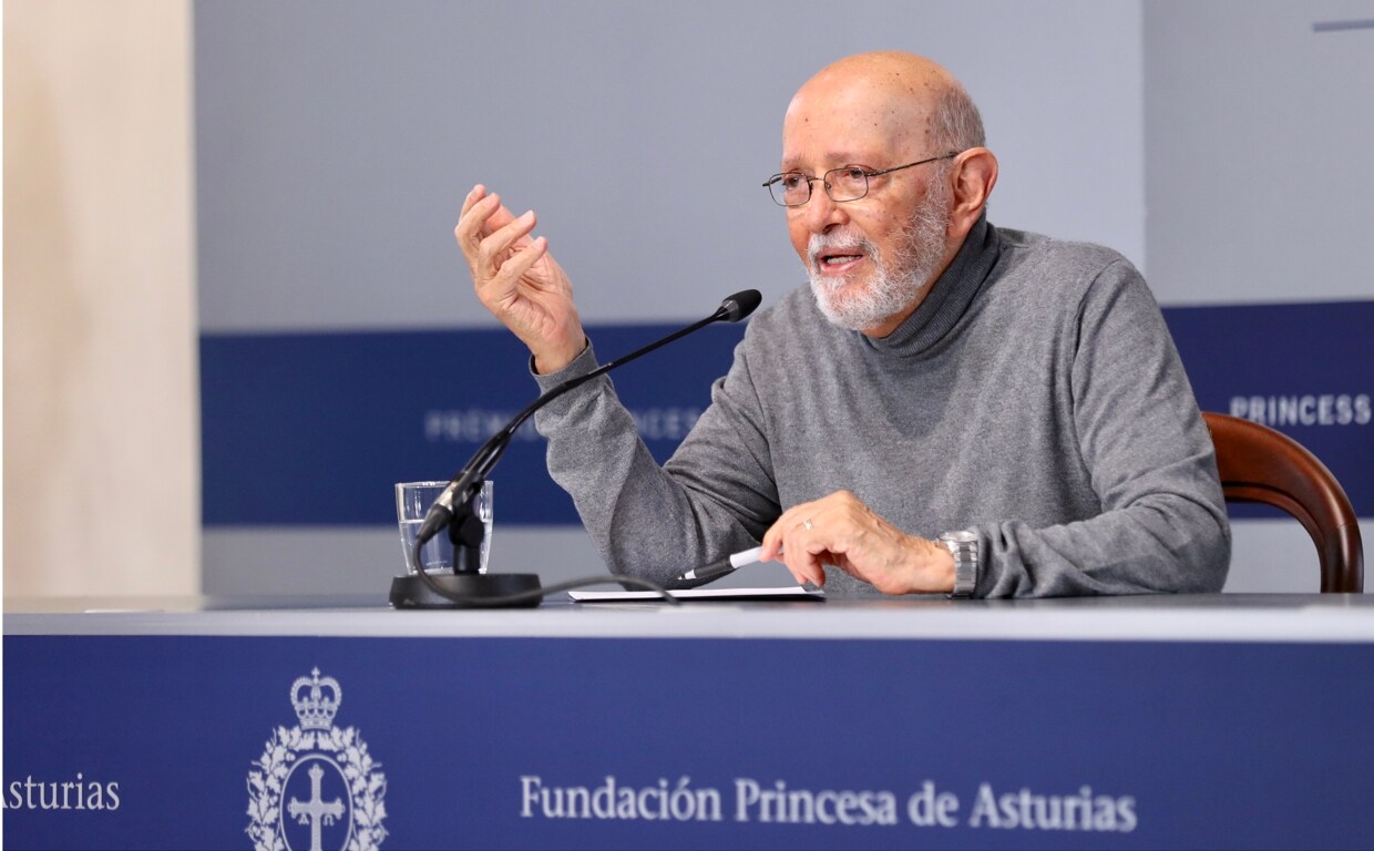 Eduardo Matos Moctezuma, ayer en Oviedo durante un encuentro con la prensa