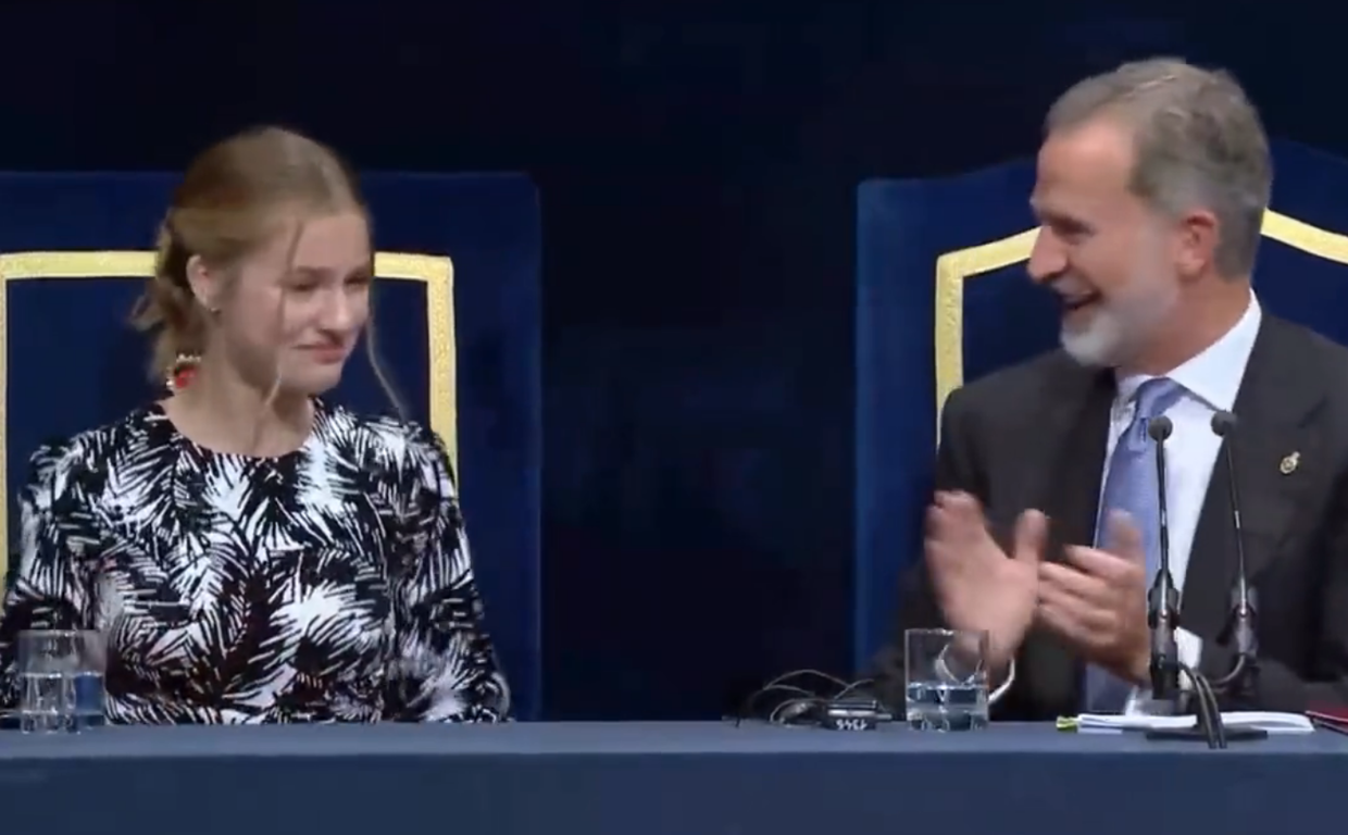 La Princesa Leonor y el Rey Felipe