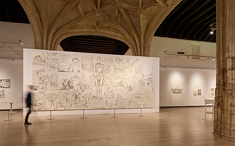 Imagen principal - Tres aspectos de la exposición