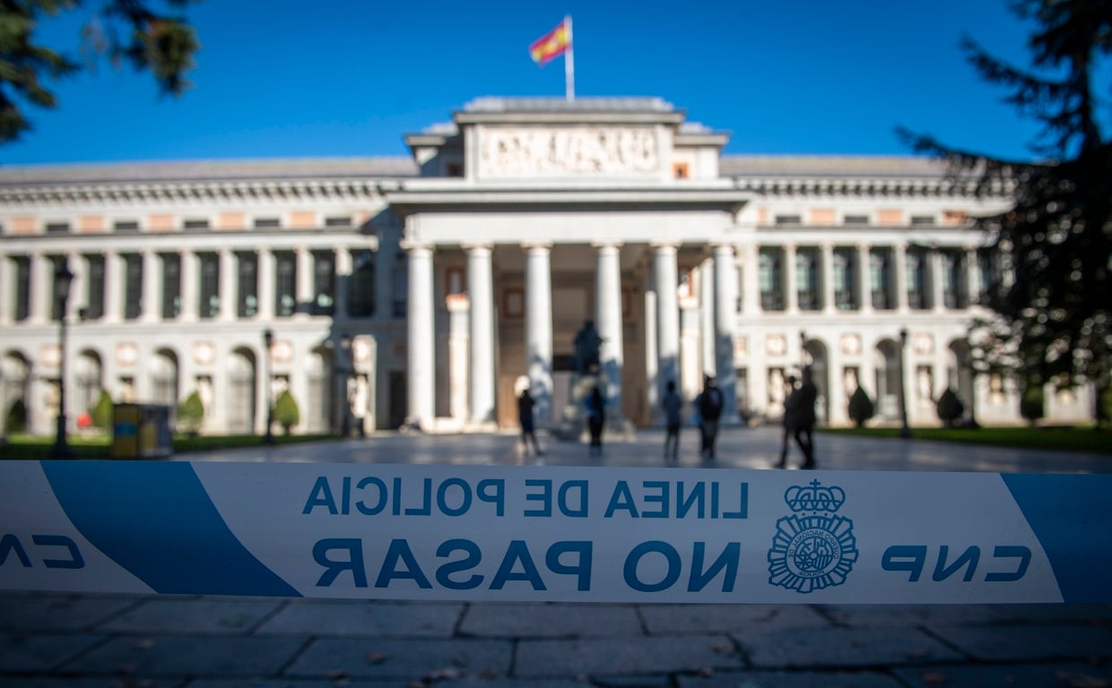 El Museo del Prado, acordonado