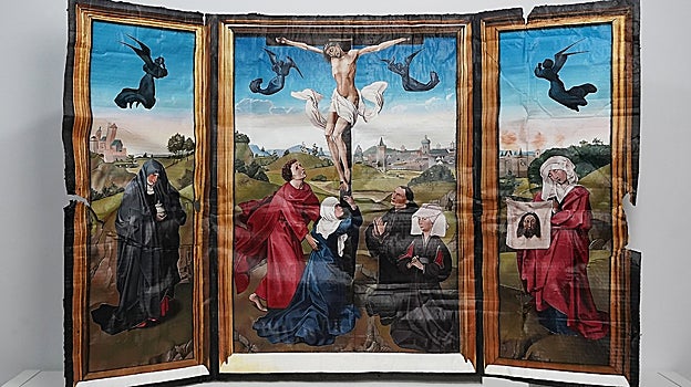 Una de las obras de Julio Anaya