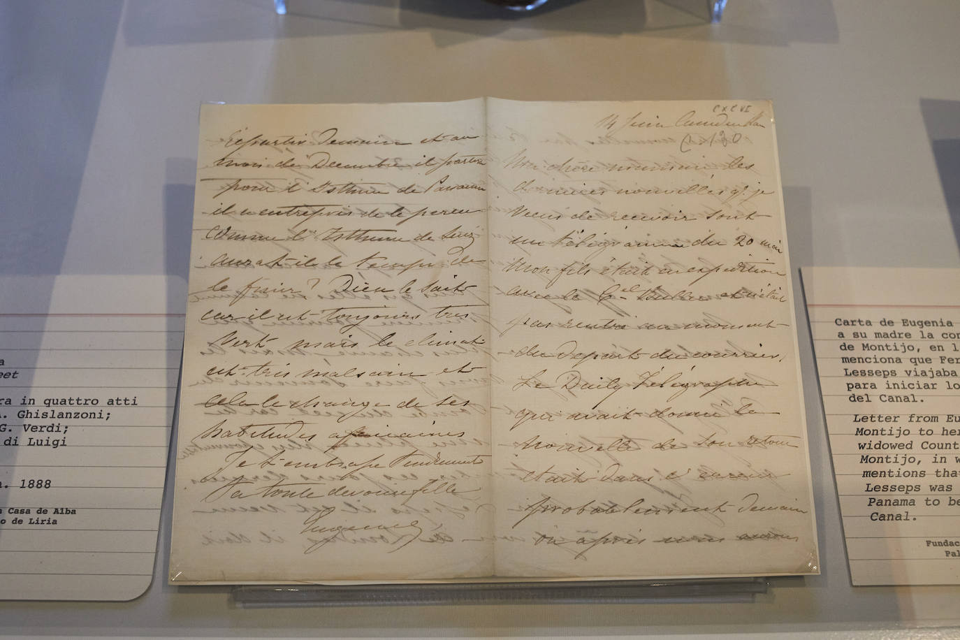 Escritos expuestos en la muestra 'Alba y Carter: 100 años descubriendo a Tutankamón'