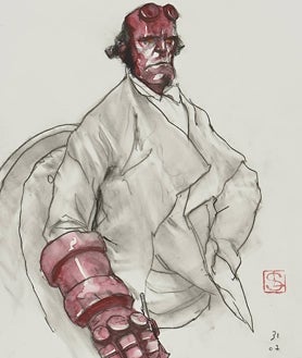 Imagen secundaria 2 - Goya y Hellboy, frente a frente en los dibujos de Levallois