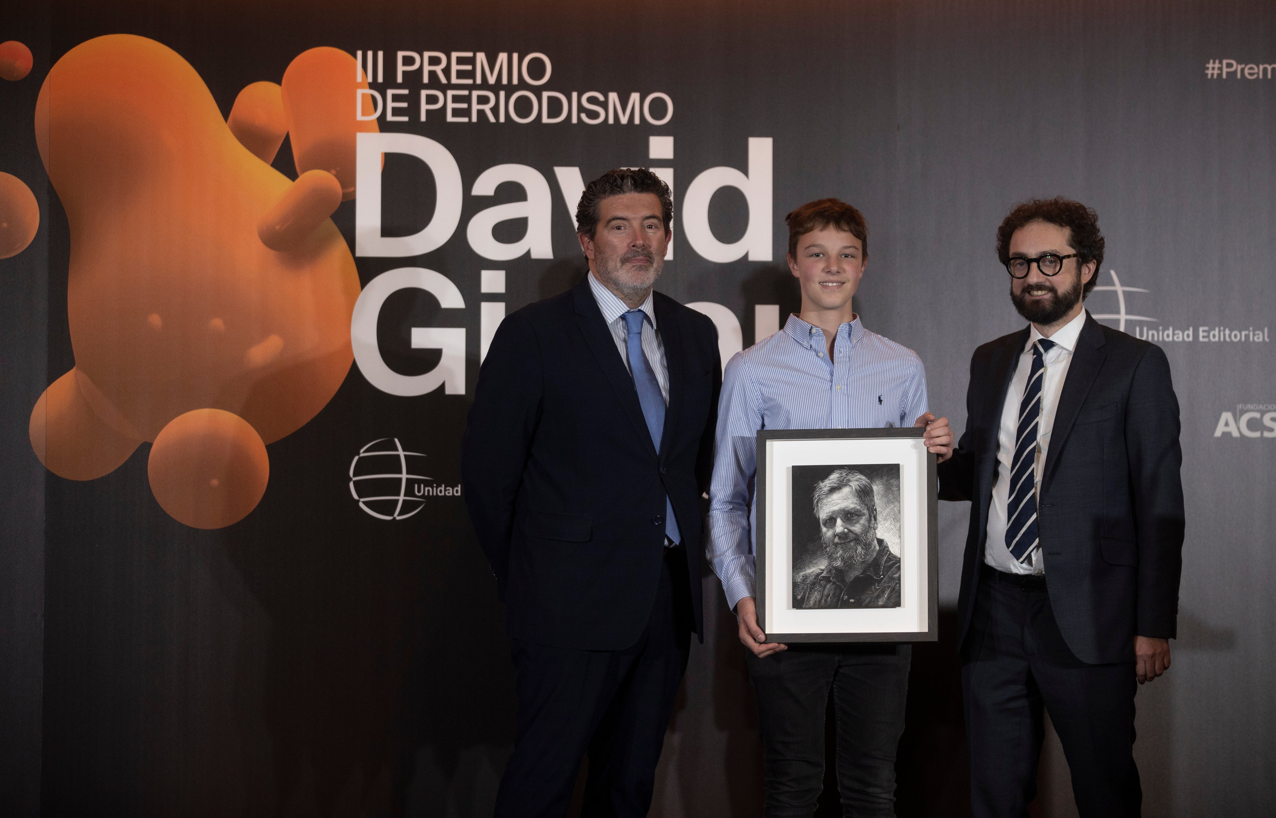 Julián Quirós, Luca Gistau y Joaquín Manso