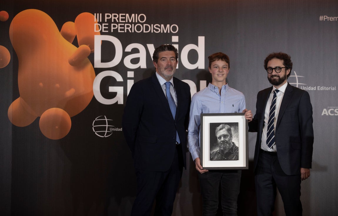 Julián Quirós, Luca Gistau y Joaquín Manso