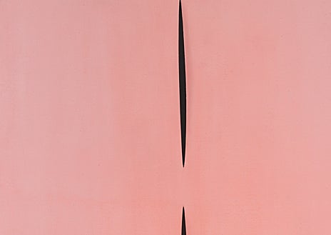 Imagen secundaria 1 - Algunas de las obras de Lucio FOntana de su exposición ahora en Málaga