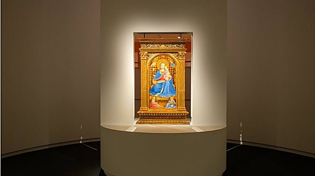 'La Virgen de la Humildad' de Fra Angelico, en una instalación circular que invita al recogimiento