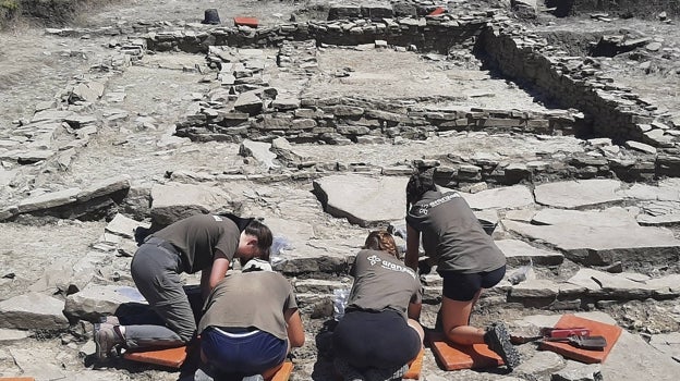 Extracción en área en el interior de la vivienda excavada en Irulegi