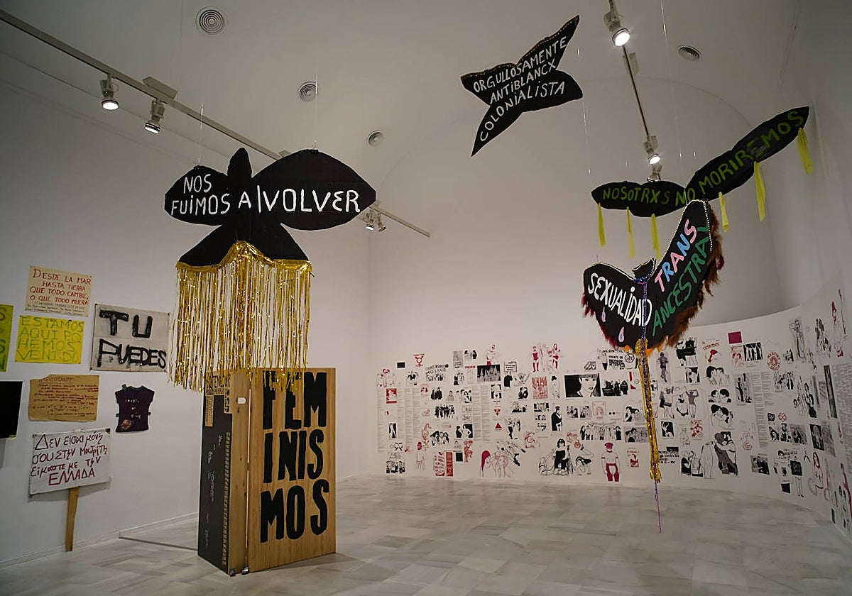 Sala dedicada al 15-M en el Museo Reina Sofía