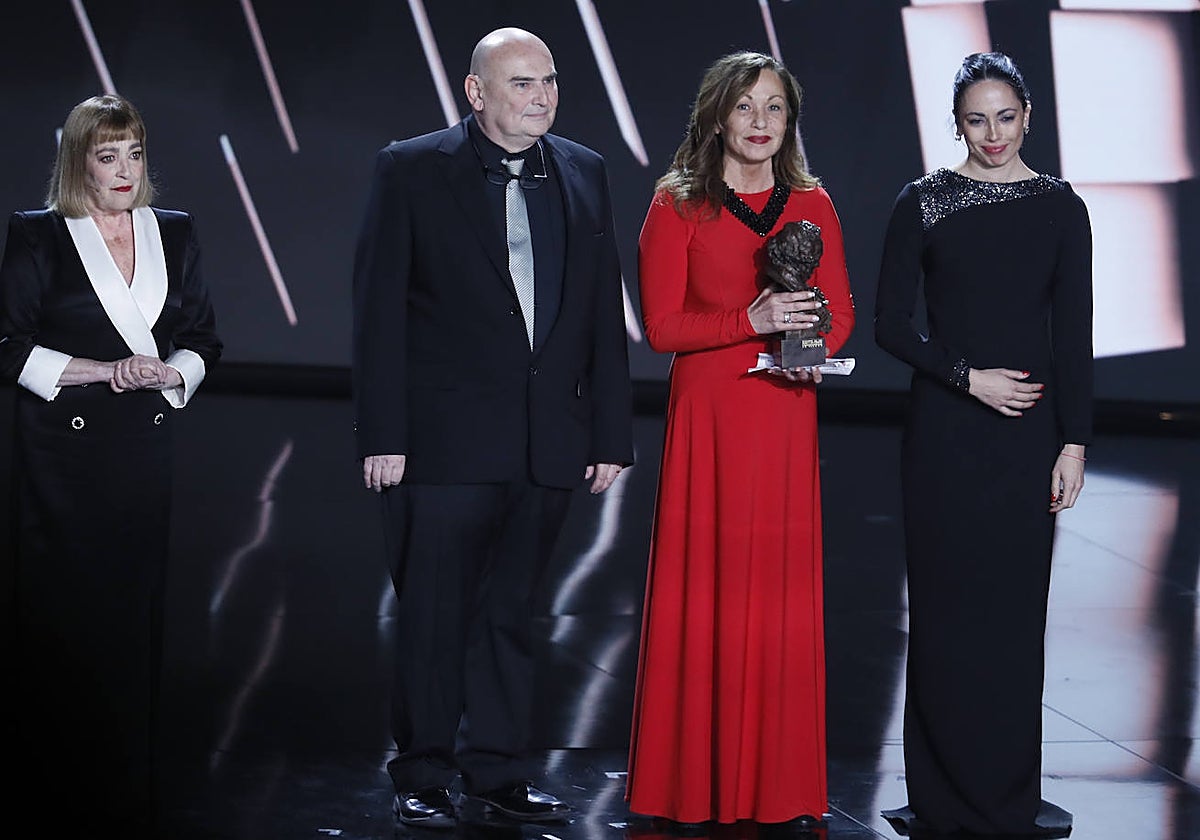 Manuel Carrasco, durante el homenaje a Saura en los Goya 2023