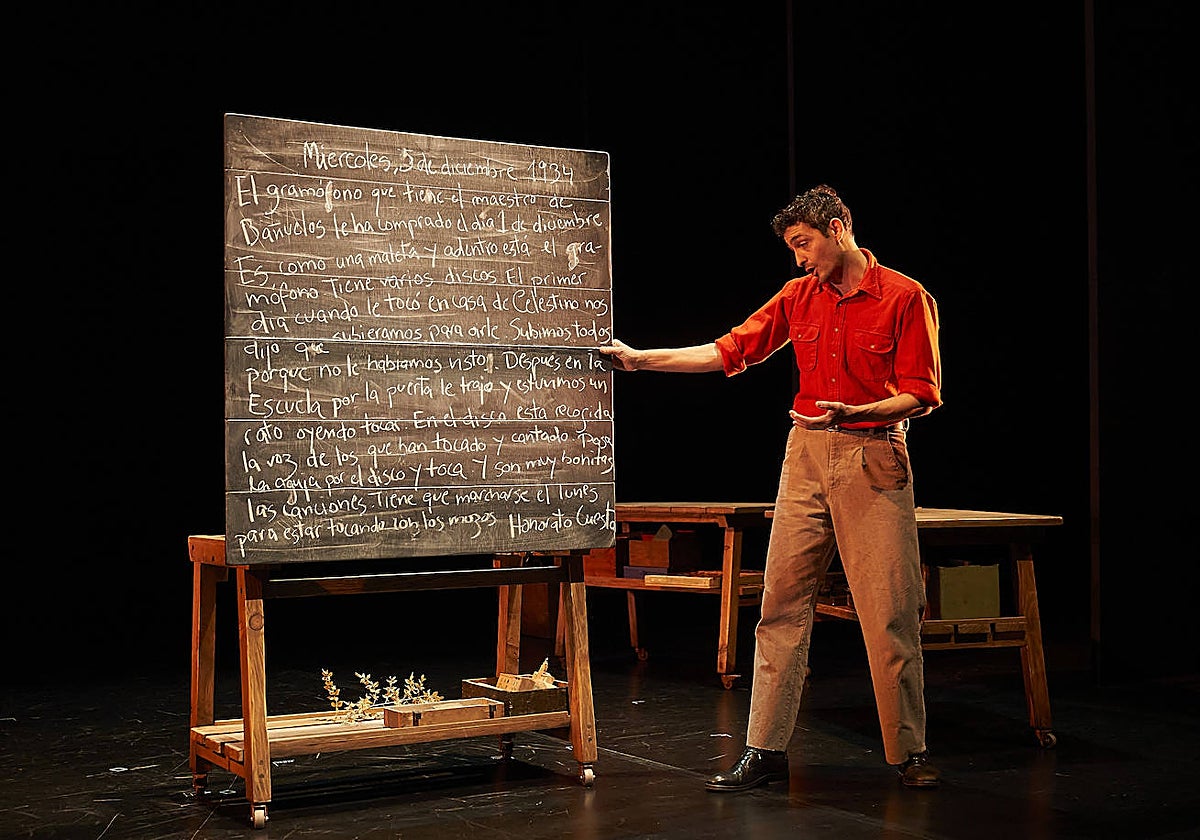 Sergi Torrecilla, durante la función