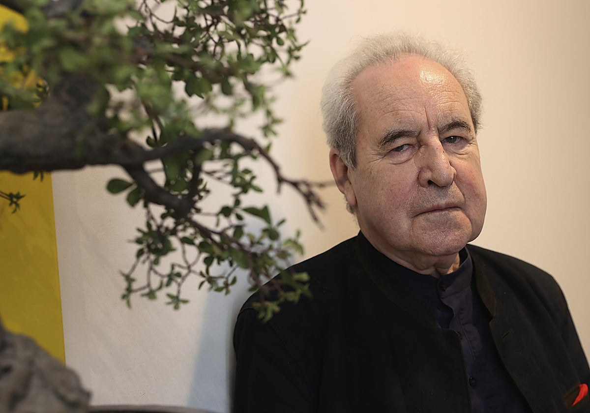 Banville, retratado antes de la charla con ABC