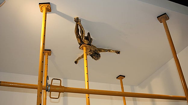 Un detalle de la instalación de Carlos Aires en Sabrina Amrani