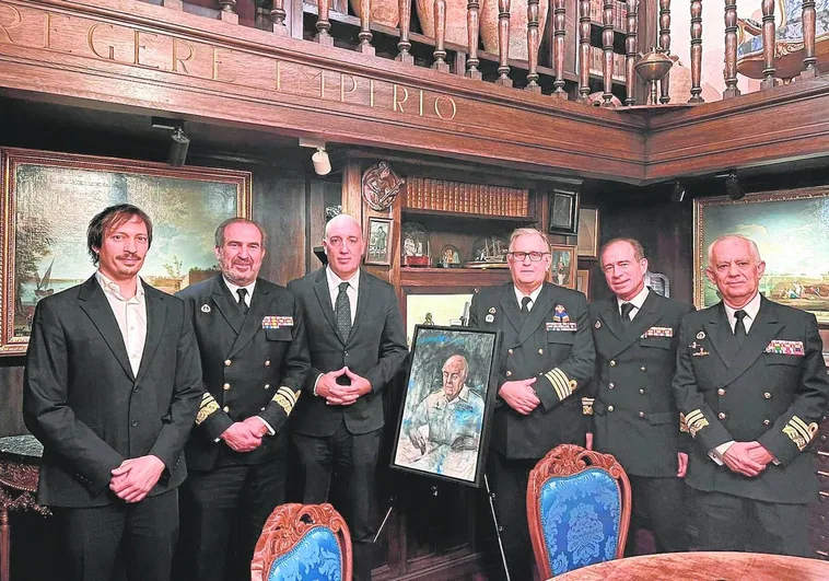 El Museo Naval recibe el retrato de 'Sisiño' González-Aller, gran marino ilustrado que lo dirigió 12 años