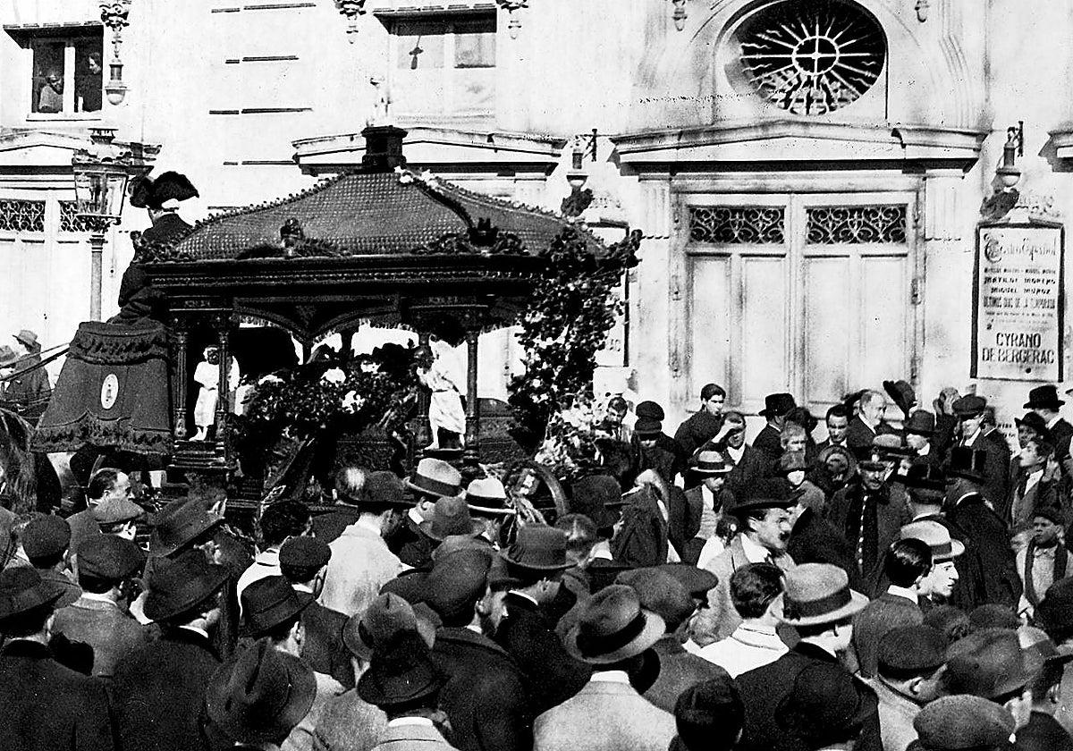 Traslado de los supuestos restos de Joaquín Gaztambide en 1921