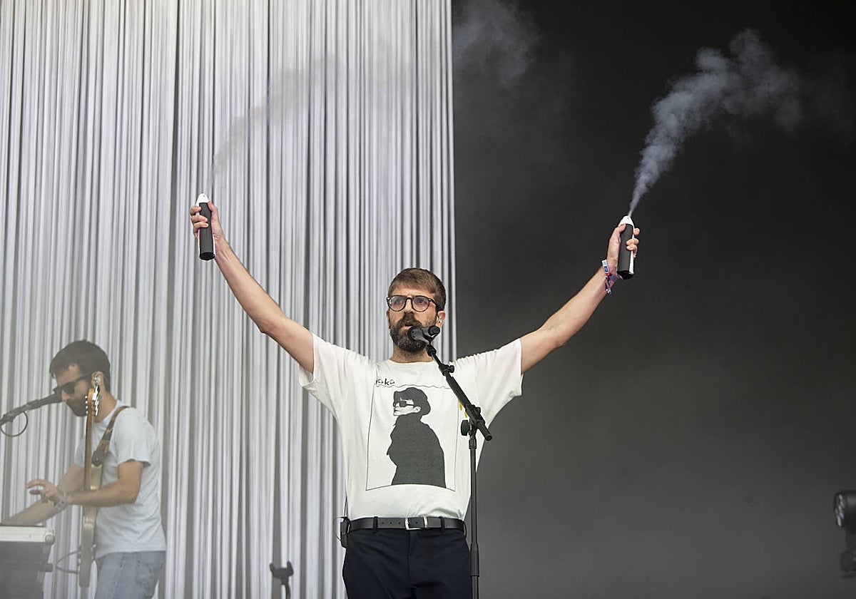 Guillem Gisbert, cantante de Manel, durante la actuación de la banda en el pasado Primavera Sound