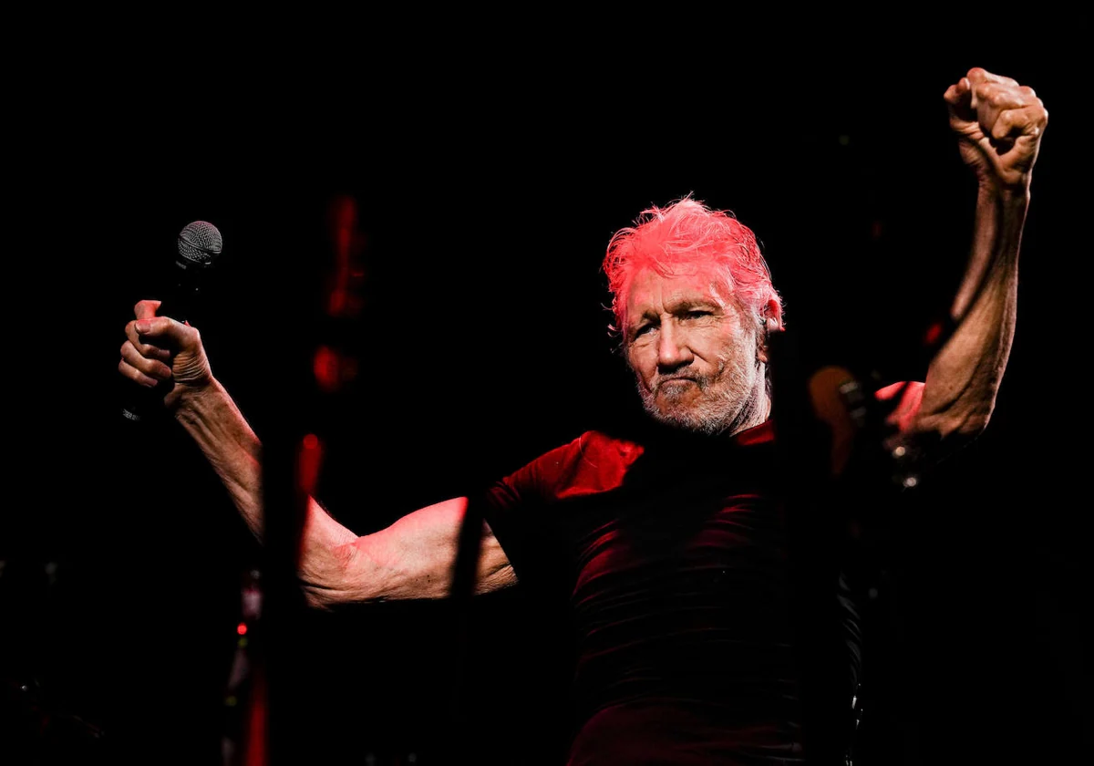 Roger Waters, este martes durante su actuación en el Palau Sant Jordi de Barcelona