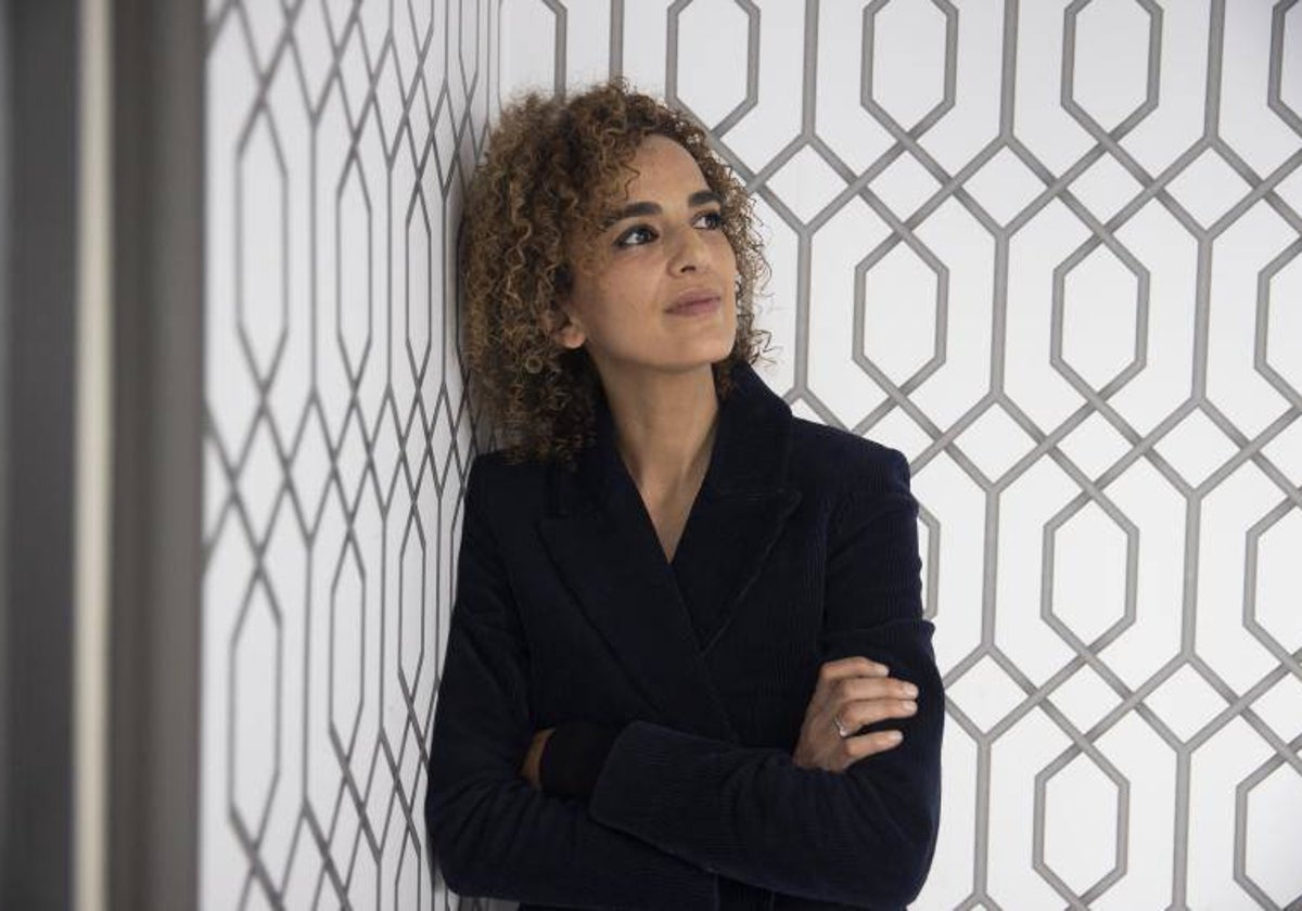 La escritora Leila Slimani, fotografiada hace unos días en Madrid.