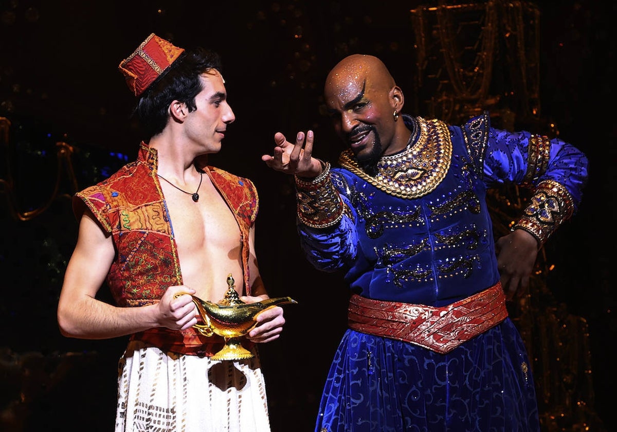 Roc Bernadí y David Comrie, en 'Aladdin'