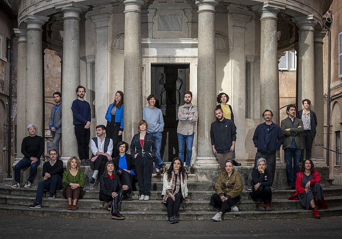 Algunos de los becados de la promoción 2022-2023 de la Academia de España en Roma