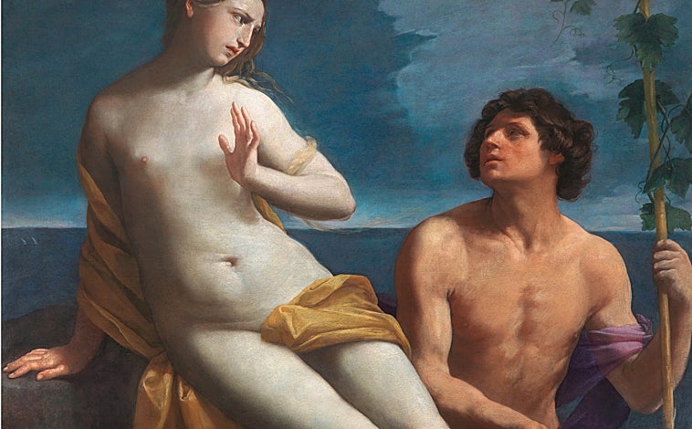 Imagen principal - Arriba, fragmento de ‘Baco y Ariadna’. Sobre estas líneas, detalle de ‘David decapitando a Goliat’ y ‘El ángel apareciéndose a San Jerónimo’