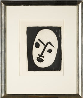 Imagen secundaria 2 - Mercury coleccionaba obras de artistas destacados del siglo XX, acuarelas de Erté (arriba), 'Jaqueline con sombrero negro', de Picasso (izquierda), y 'Máscara blanca sobre fondo negro', de Matisse