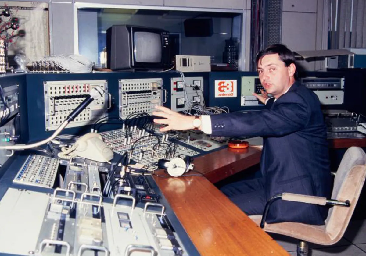 Antonio Herrero en Antena 3 Radio en 1985