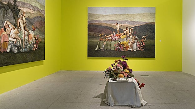 Detalle del montaje de Ruiz en Urvanity con Víctor Lope