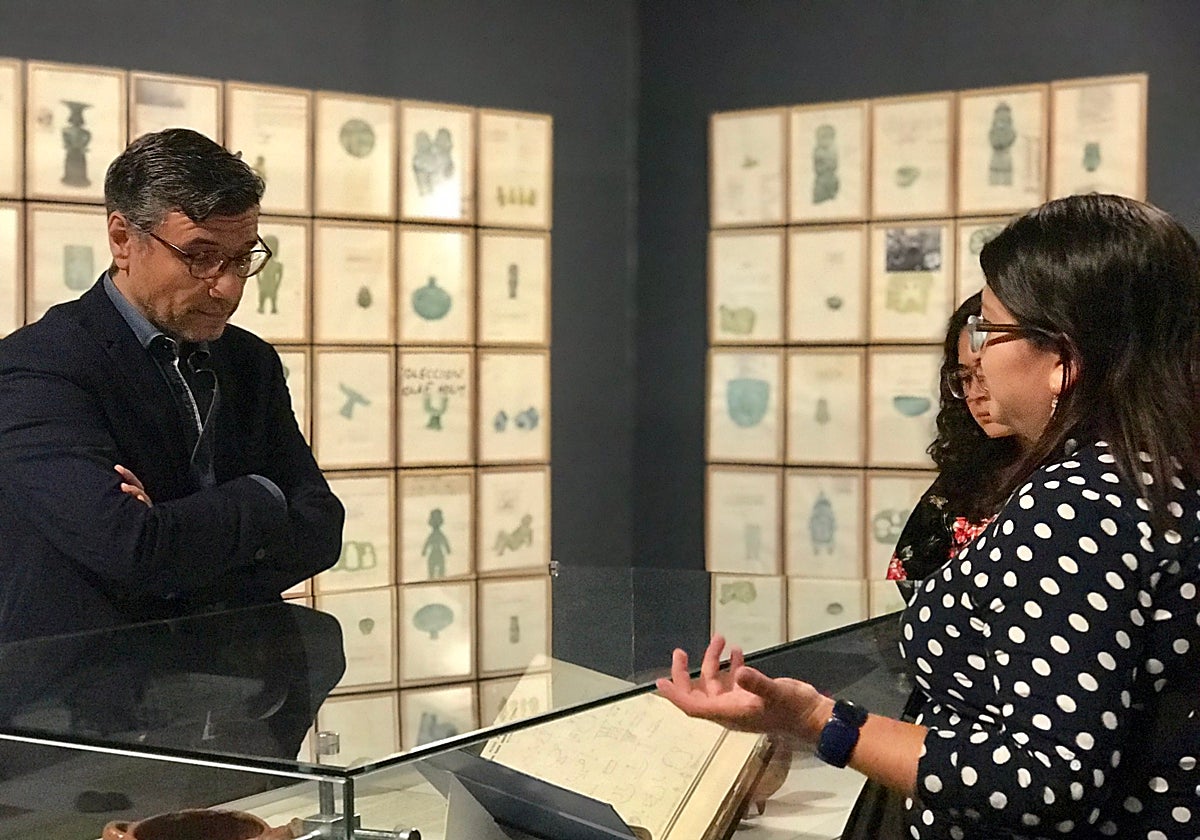 Andrés Gutiérrez Usillos, en el Museo Nacional del Ecuador