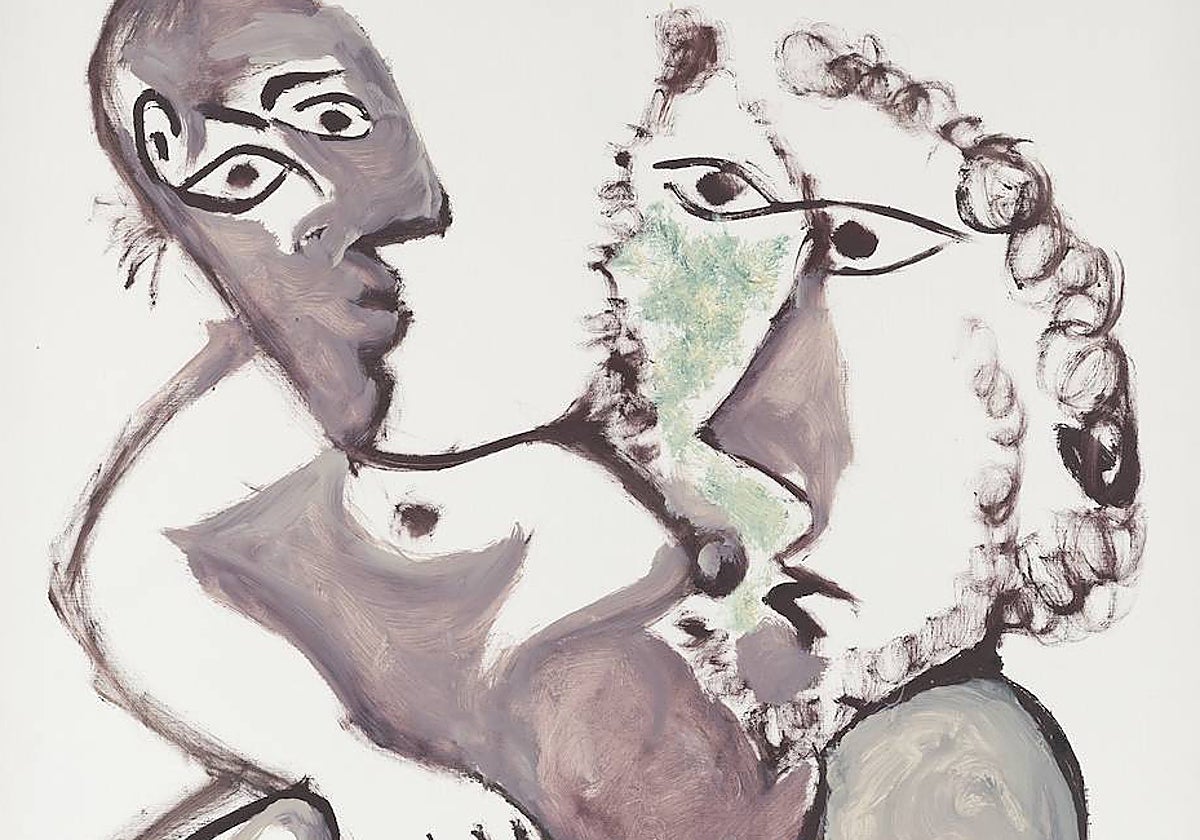 Fragmento de 'Pareja sentada' (1971)