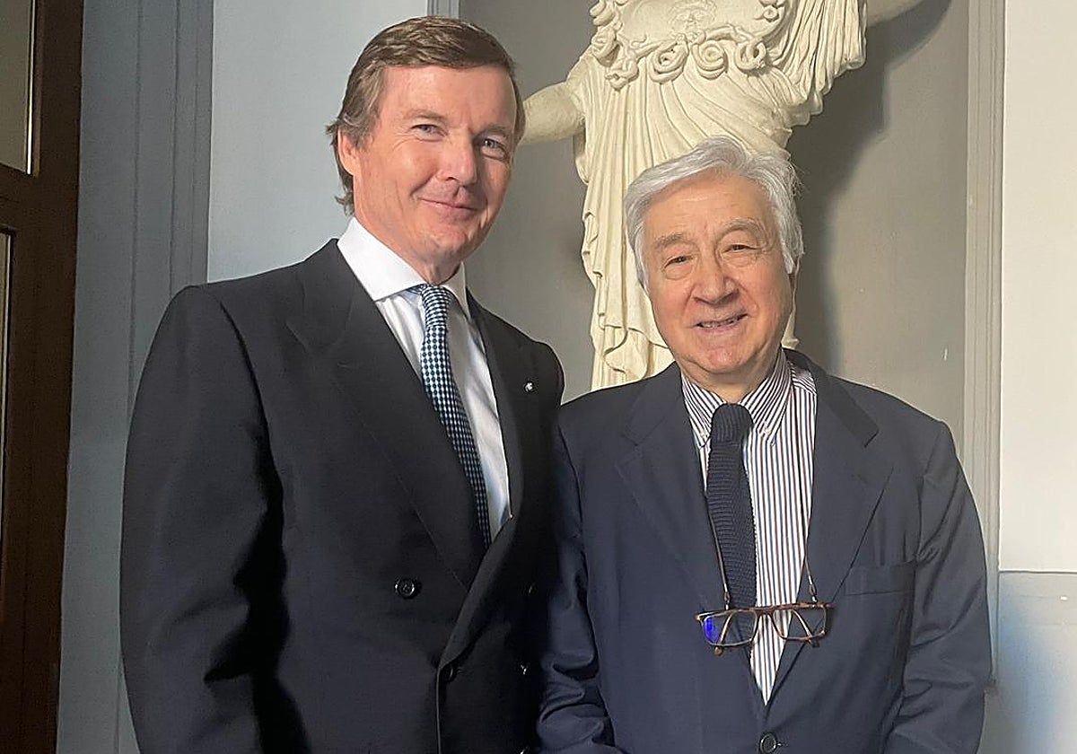 Pedro de Borbón Dos Sicilias y de Orleans, duque de Calabria, y Giovanni Muto