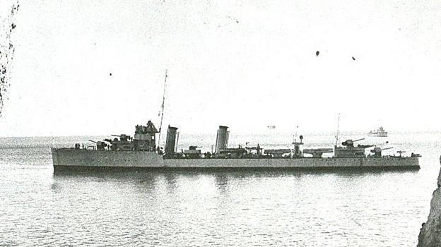 El destructor 'Almirante Ferrándiz'