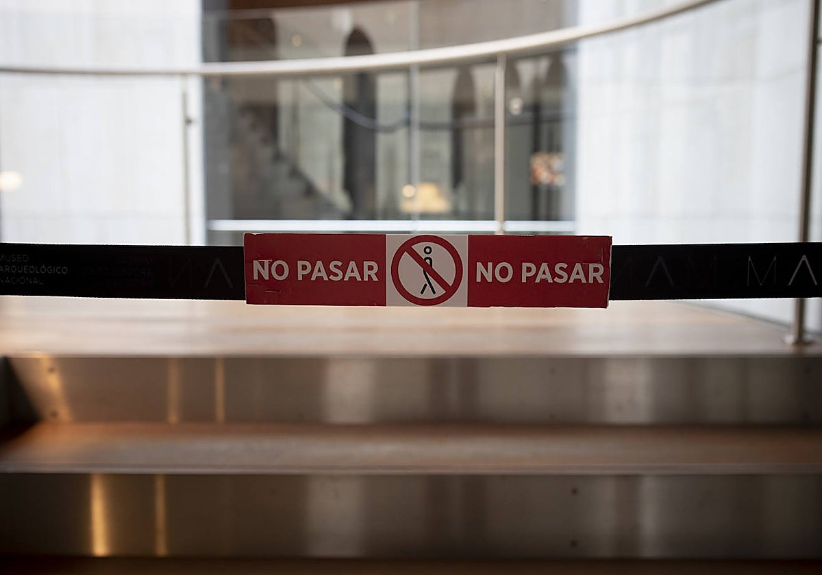 Salas cerradas en el Museo Arqueológico Nacional