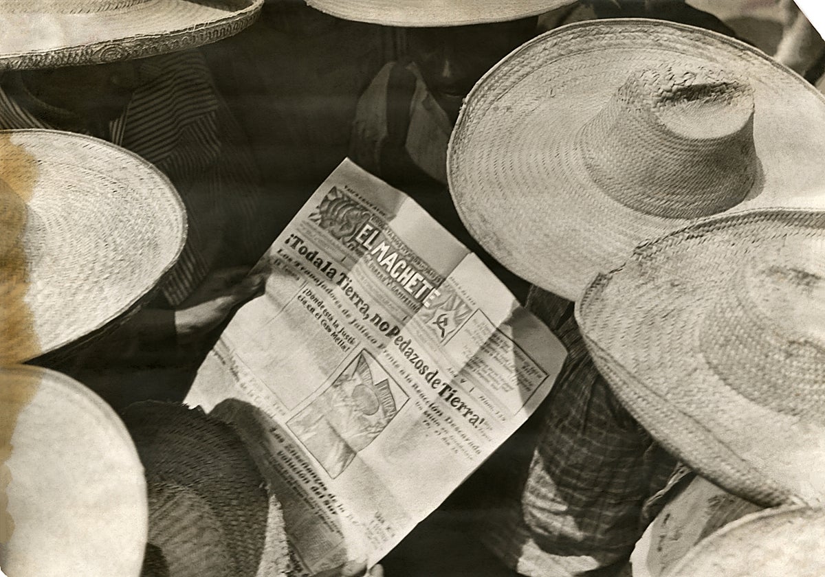 'Hombres leyendo 'El Machete'', obra de hacia 1927, de la Colección Televisa