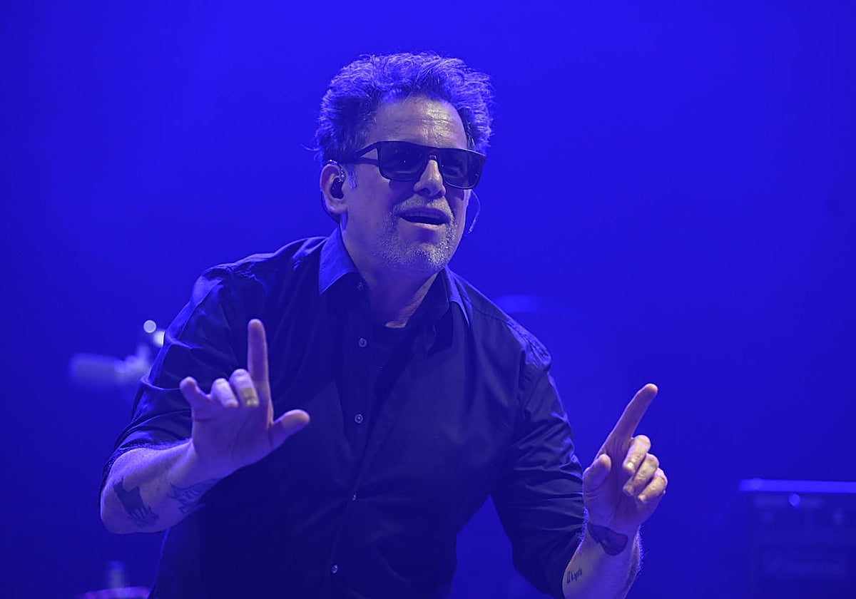 Calamaro, el sábado, en el primero de su dos conciertos en el Botánico