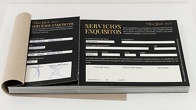Talonario para participar en 'Servicios exquisitos'