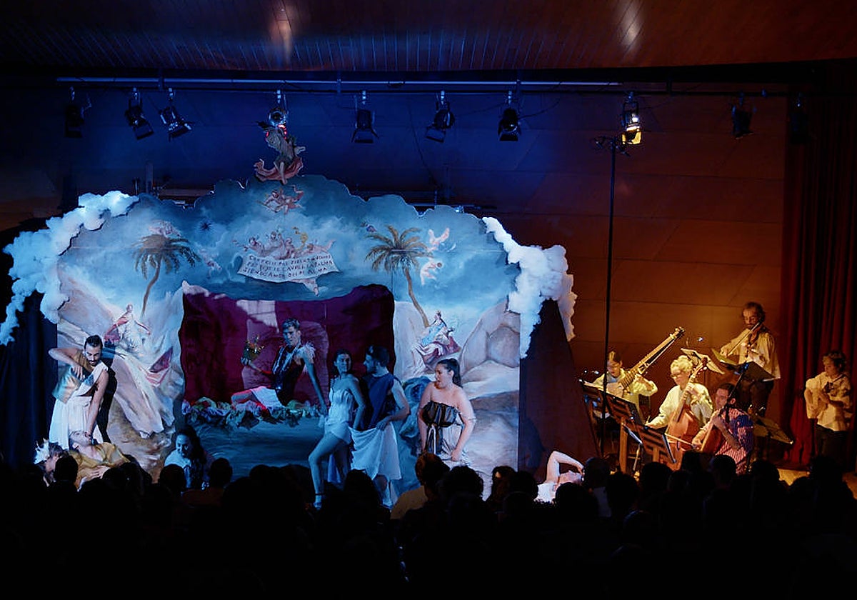 Una imagen del ensayo de 'Los celos hacen estrellas'